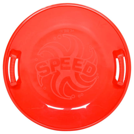 Slittino Rotondo Rosso 66,5 cm in PP