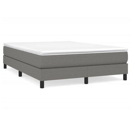 Giroletto a Molle con Materasso Grigio Scuro 160x200 cm Tessuto