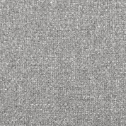 Giroletto a Molle con Materasso Grigio Chiaro 200x200cm Tessuto
