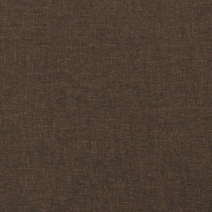 Giroletto a Molle con Materasso Marrone Scuro 140x190cm Tessuto