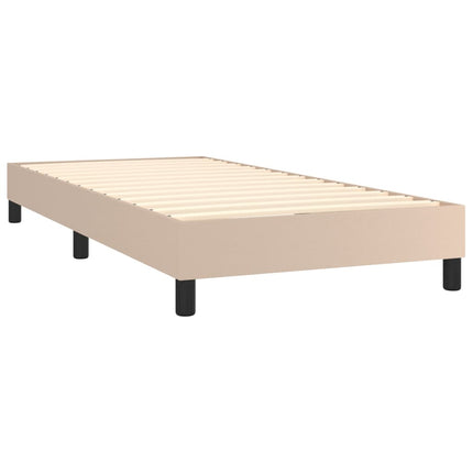 Giroletto a Molle con Materasso Cappuccino 90x190 cm Similpelle