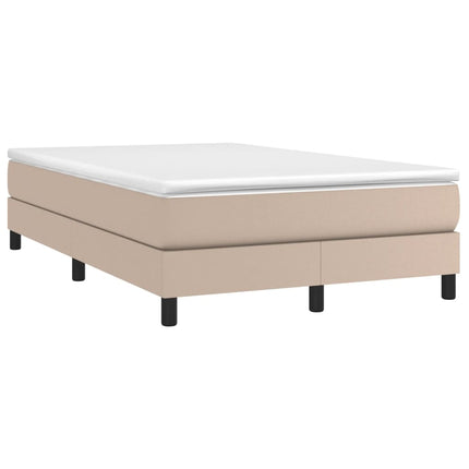 Giroletto a Molle con Materasso Cappuccino 120x200cm Similpelle