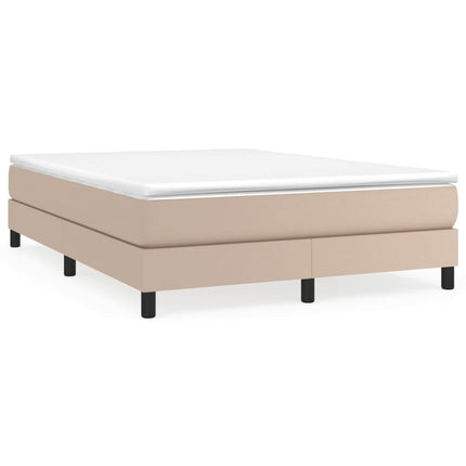 Giroletto a Molle con Materasso Cappuccino 140x190cm Similpelle