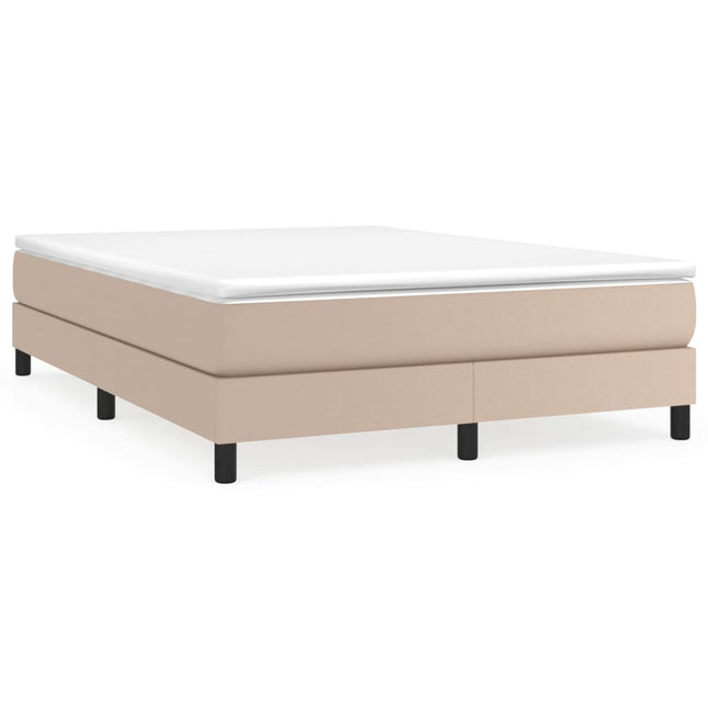 Giroletto a Molle con Materasso Cappuccino 140x190cm Similpelle