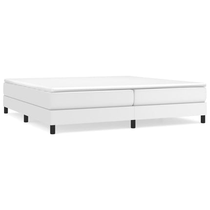 Giroletto a Molle con Materasso Bianco 200x200cm in Similpelle