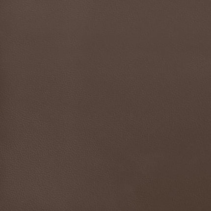 Giroletto a Molle con Materasso Marrone 200x200cm in Similpelle