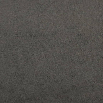 Giroletto a Molle con Materasso Grigio Scuro 80x200 cm Velluto