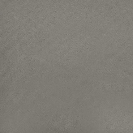 Giroletto a Molle con Materasso Grigio Chiaro 90x190 cm Velluto