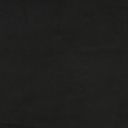 Giroletto a Molle con Materasso Nero 90x190 cm in Velluto