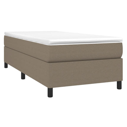 Giroletto a Molle con Materasso Tortora 90x190 cm in Tessuto