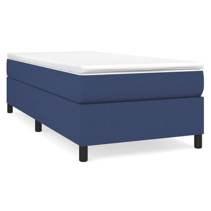 Giroletto a Molle con Materasso Blu 90x190 cm in Tessuto