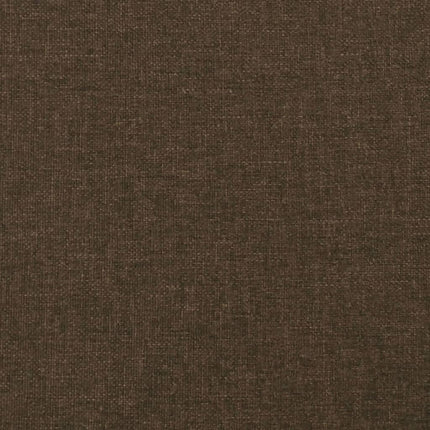 Giroletto a Molle con Materasso Marrone Scuro 100x200cm Tessuto