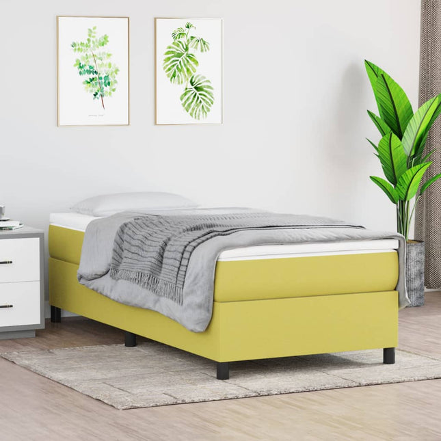 Giroletto a Molle con Materasso Verde 100x200 cm in Tessuto