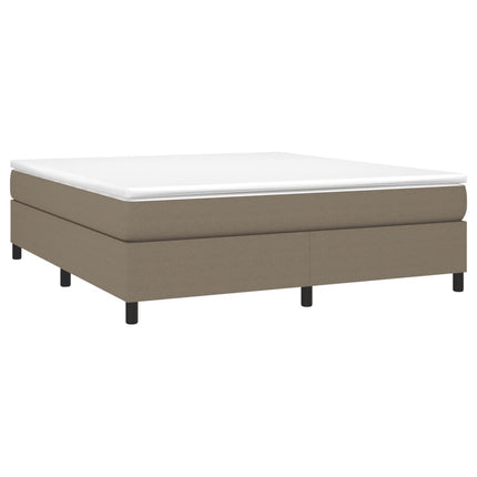 Giroletto a Molle con Materasso Tortora 160x200 cm in Tessuto
