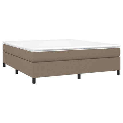 Giroletto a Molle con Materasso Tortora 180x200 cm in Tessuto