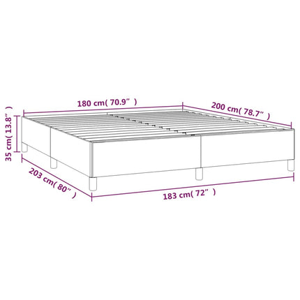 Giroletto a Molle con Materasso Tortora 180x200 cm in Tessuto