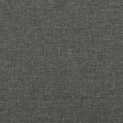 Giroletto a Molle con Materasso Grigio Scuro 90x200 cm Tessuto