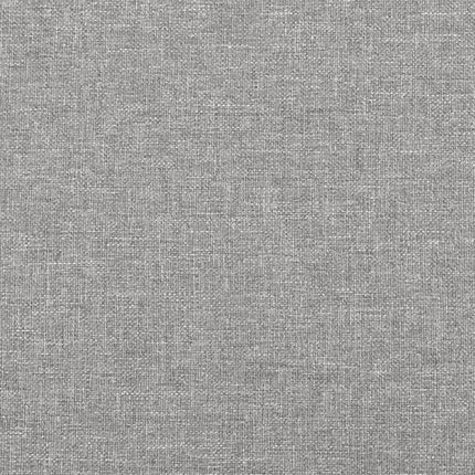 Giroletto a Molle con Materasso Grigio Chiaro 140x190cm Tessuto