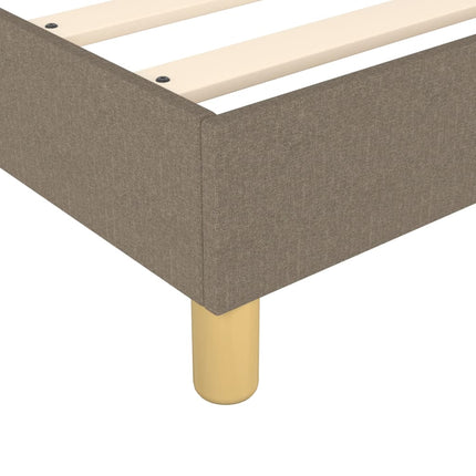 Giroletto a Molle con Materasso Tortora 160x200 cm in Tessuto