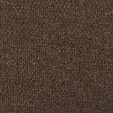 Giroletto a Molle con Materasso Marrone Scuro 180x200cm Tessuto