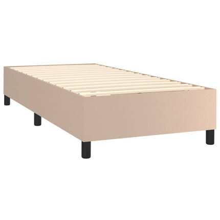 Giroletto a Molle con Materasso Cappuccino 90x200 cm Similpelle