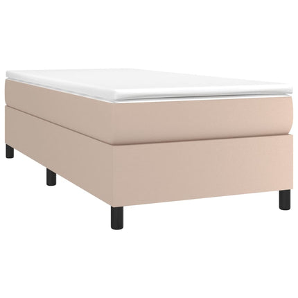 Giroletto a Molle con Materasso Cappuccino 100x200cm Similpelle