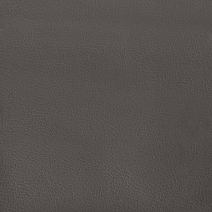 Giroletto a Molle con Materasso Grigio 140x200 cm in Similpelle