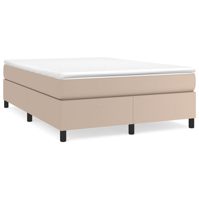 Giroletto a Molle con Materasso Cappuccino 160x200cm Similpelle