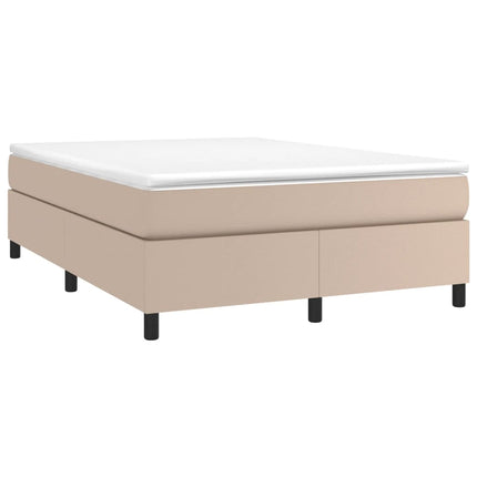 Giroletto a Molle con Materasso Cappuccino 160x200cm Similpelle