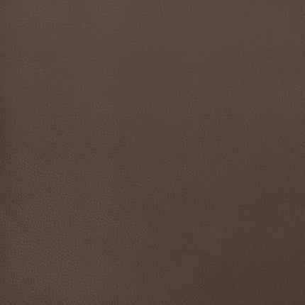 Giroletto a Molle con Materasso Marrone 180x200cm in Similpelle
