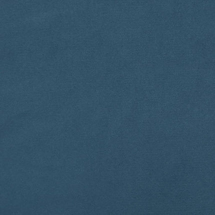 Giroletto a Molle con Materasso Blu Scuro 90x190 cm in Velluto