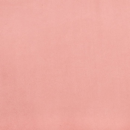 Giroletto a Molle con Materasso Rosa 140x190 cm in Velluto