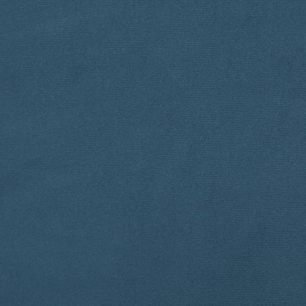 Giroletto a Molle con Materasso Blu Scuro 180x200 cm in Velluto