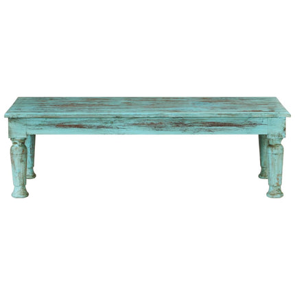 Tavolino da Salotto 110x50x34 cm in Legno Massello di Recupero
