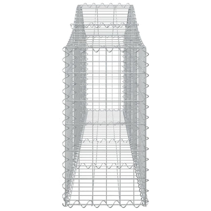 Cesti Gabbioni ad Arco 7 pz 200x30x60/80 cm Ferro Zincato