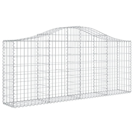 Cesti Gabbioni ad Arco 18 pz 200x30x80/100 cm Ferro Zincato