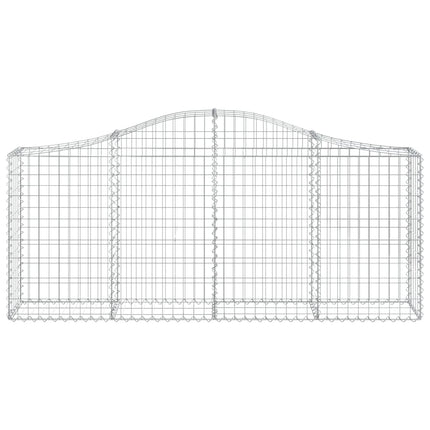 Cesti Gabbioni ad Arco 20 pz 200x30x80/100 cm Ferro Zincato