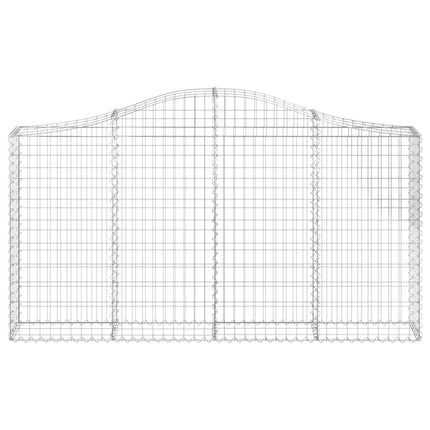 Cesti Gabbioni ad Arco 8 pz 200x30x100/120 cm Ferro Zincato