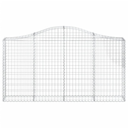 Cesti Gabbioni ad Arco 10 pz 200x30x100/120 cm Ferro Zincato