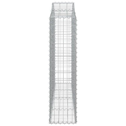 Cesti Gabbioni ad Arco 30 pz 200x30x120/140 cm Ferro Zincato