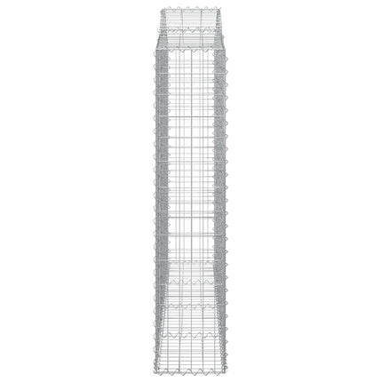 Cesti Gabbioni ad Arco 5 pz 200x30x140/160 cm Ferro Zincato