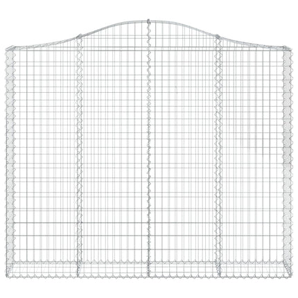 Cesti Gabbioni ad Arco 18 pz 200x30x160/180 cm Ferro Zincato
