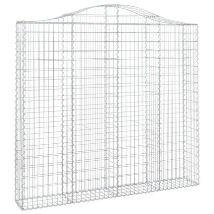 Cesti Gabbioni ad Arco 3 pz 200x30x180/200 cm Ferro Zincato