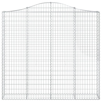 Cesti Gabbioni ad Arco 4 pz 200x30x180/200 cm Ferro Zincato