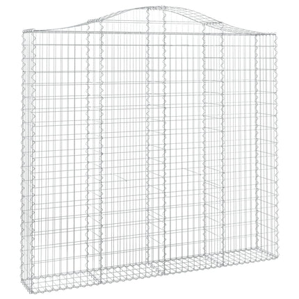 Cesti Gabbioni ad Arco 14 pz 200x30x180/200 cm Ferro Zincato