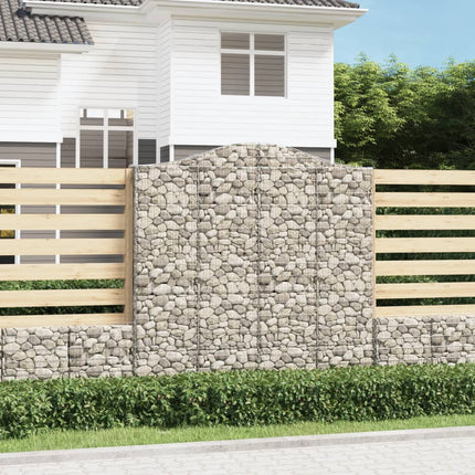 Cesti Gabbioni ad Arco 2 pz 200x30x200/220 cm Ferro Zincato