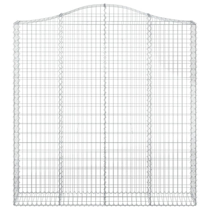 Cesti Gabbioni ad Arco 6 pz 200x30x200/220 cm Ferro Zincato