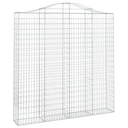 Cesti Gabbioni ad Arco 10 pz 200x30x200/220 cm Ferro Zincato