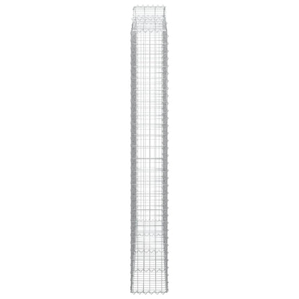 Cesti Gabbioni ad Arco 10 pz 200x30x220/240 cm Ferro Zincato