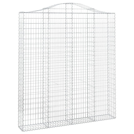Cesti Gabbioni ad Arco 14 pz 200x30x220/240 cm Ferro Zincato